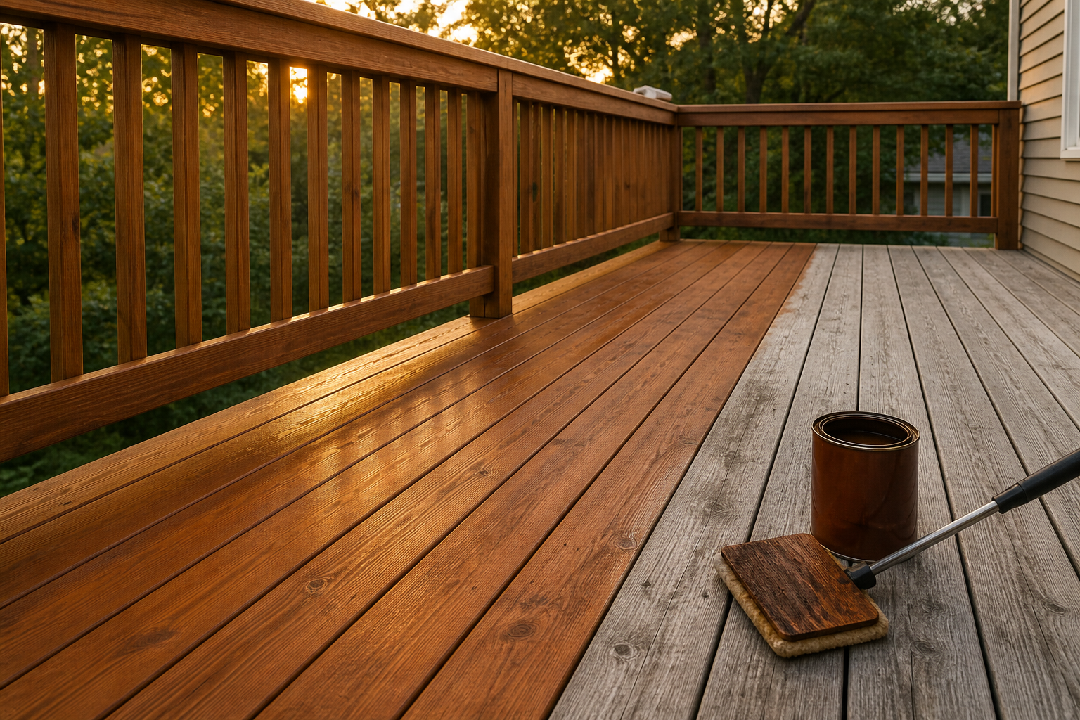 Fence & Deck Cleaning + Re-Staining