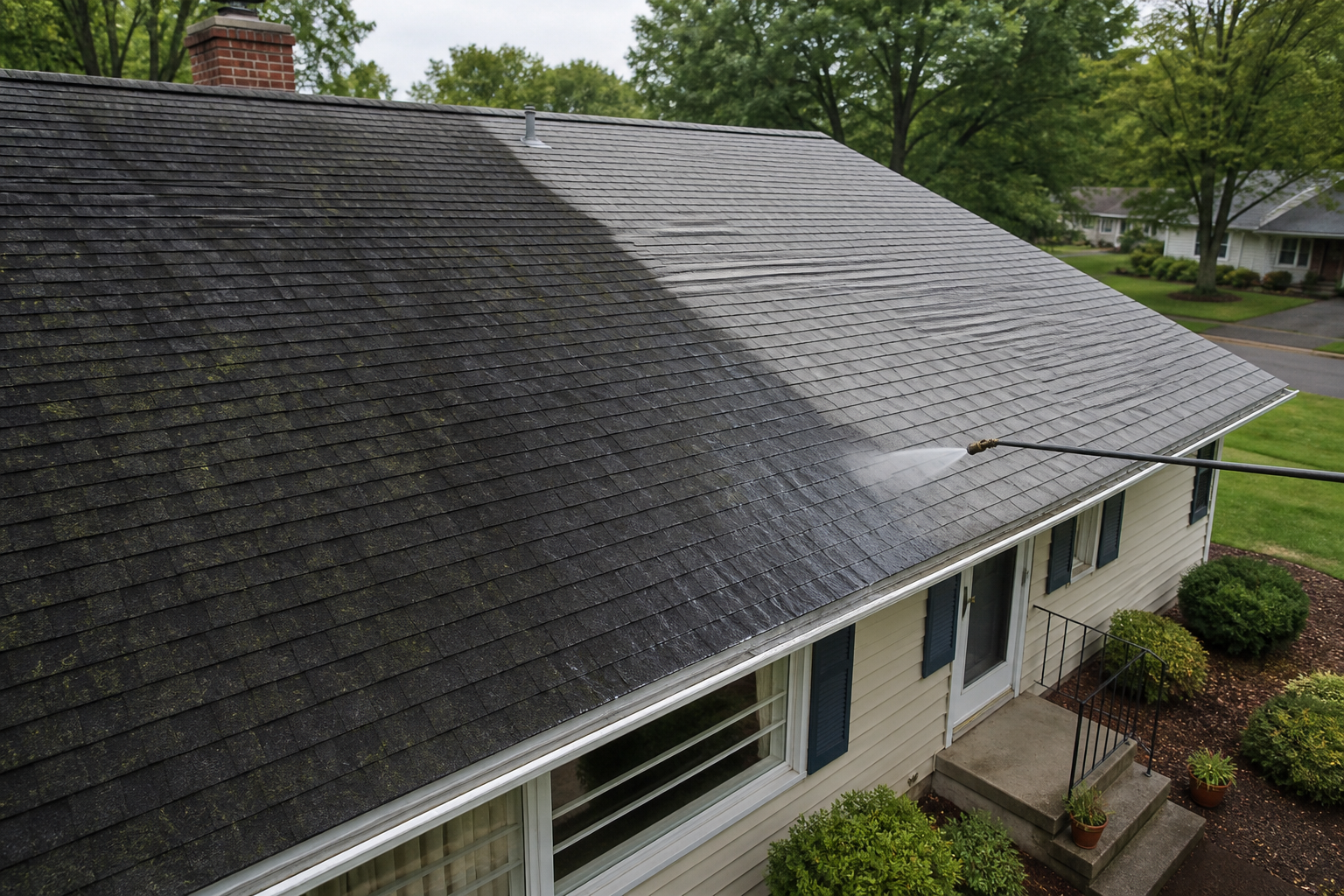 Roof Soft Wash & Gutter Cleaning